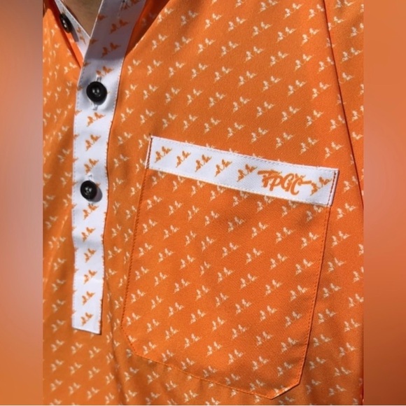 🍊 NWT Trailer Park Golf Club Polo Size Large 🍊 - Picture 2 of 2